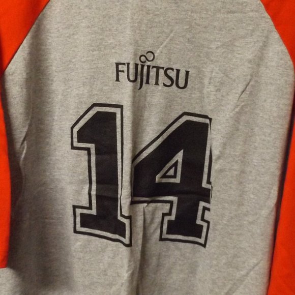 FIELD OF DREAMS, #14, RED/GRAY BASEBALL T-SHIRT, SIZE 3XL, FIJITSU - Picture 3 of 3
